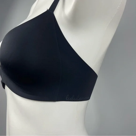 Lululemon Take Shape Bra in Black Padded Push Up Wireless Wire Free Bralette 32C - Picture 8 of 15